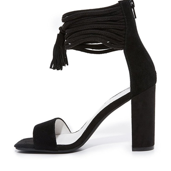 NIB Jeffrey Campbell Formosa Heel Black Suede 6.5 - Picture 3 of 5